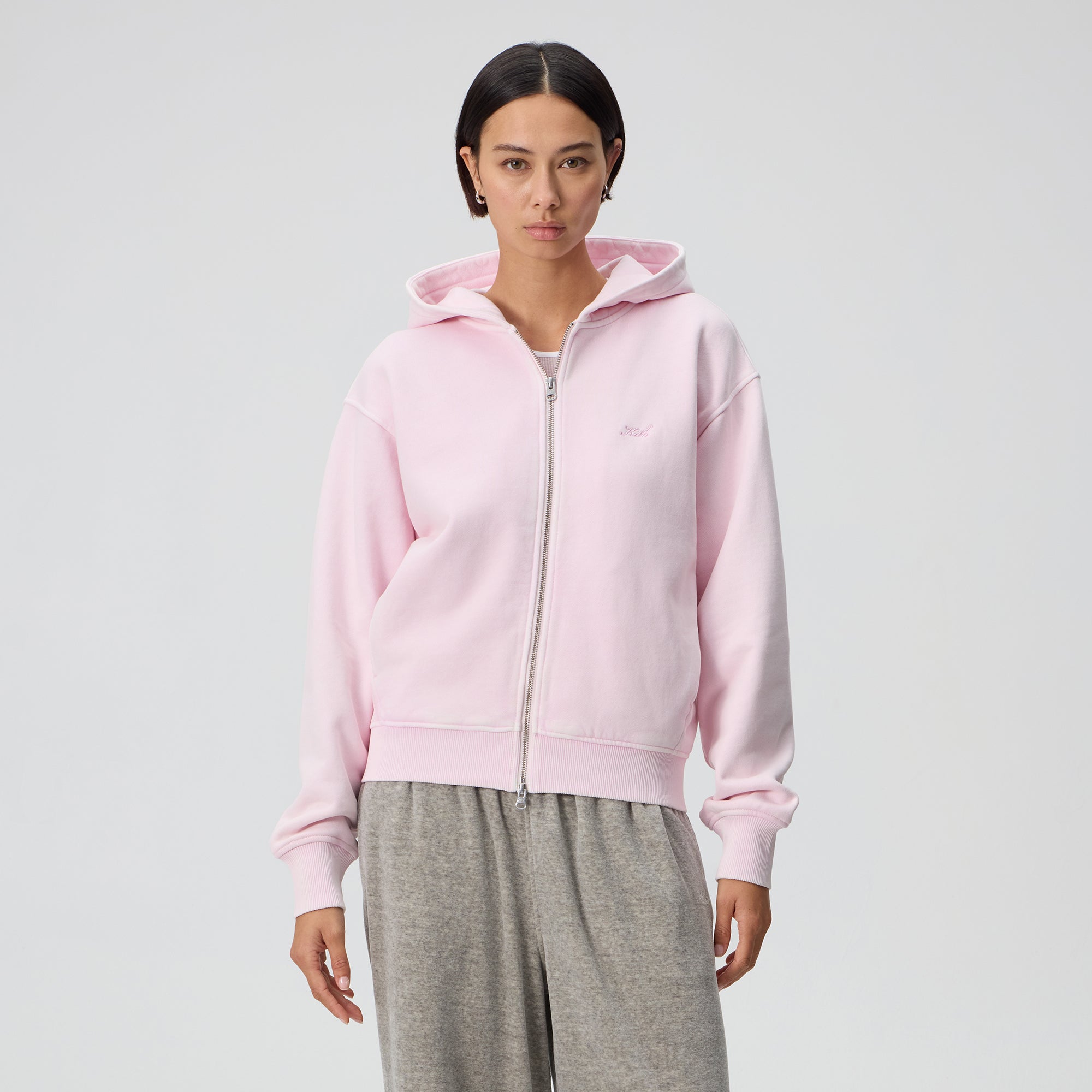 Kith Women Tanner Sueded Hoodie - Rosalite