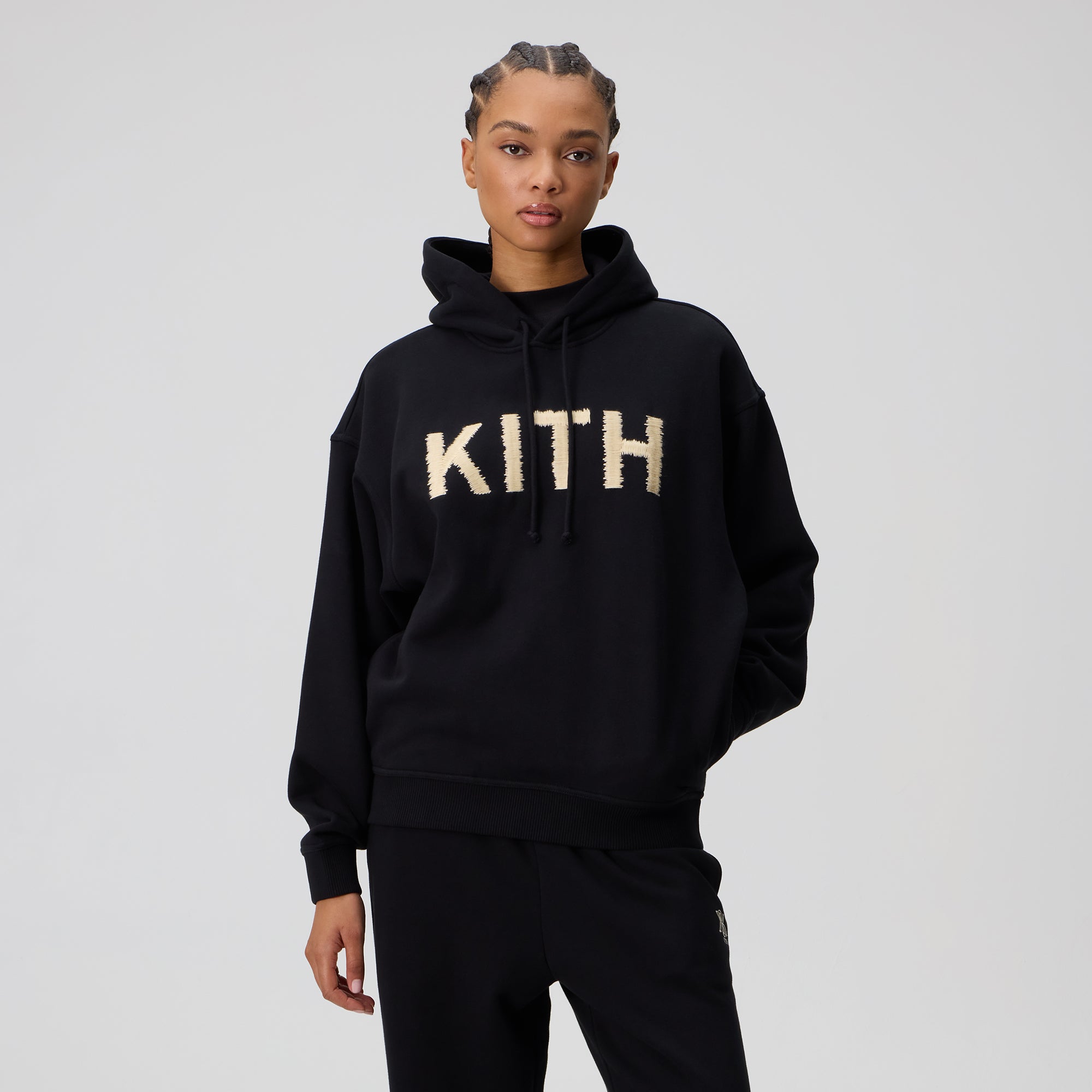 Kith Women Maverick Magnified Kith Hoodie - Black