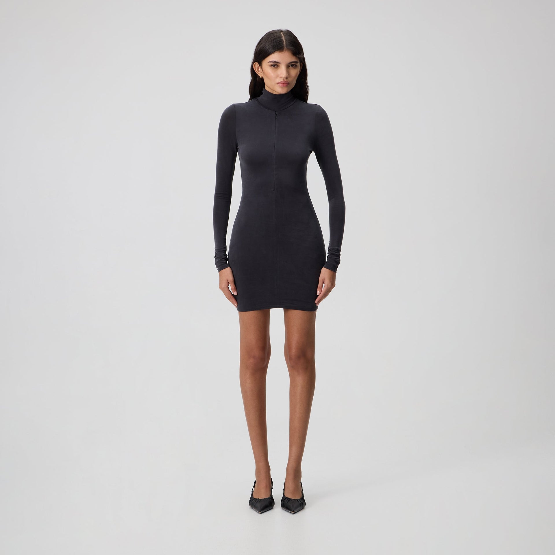Kith Women Alexis Turtleneck Mini Dress - Black