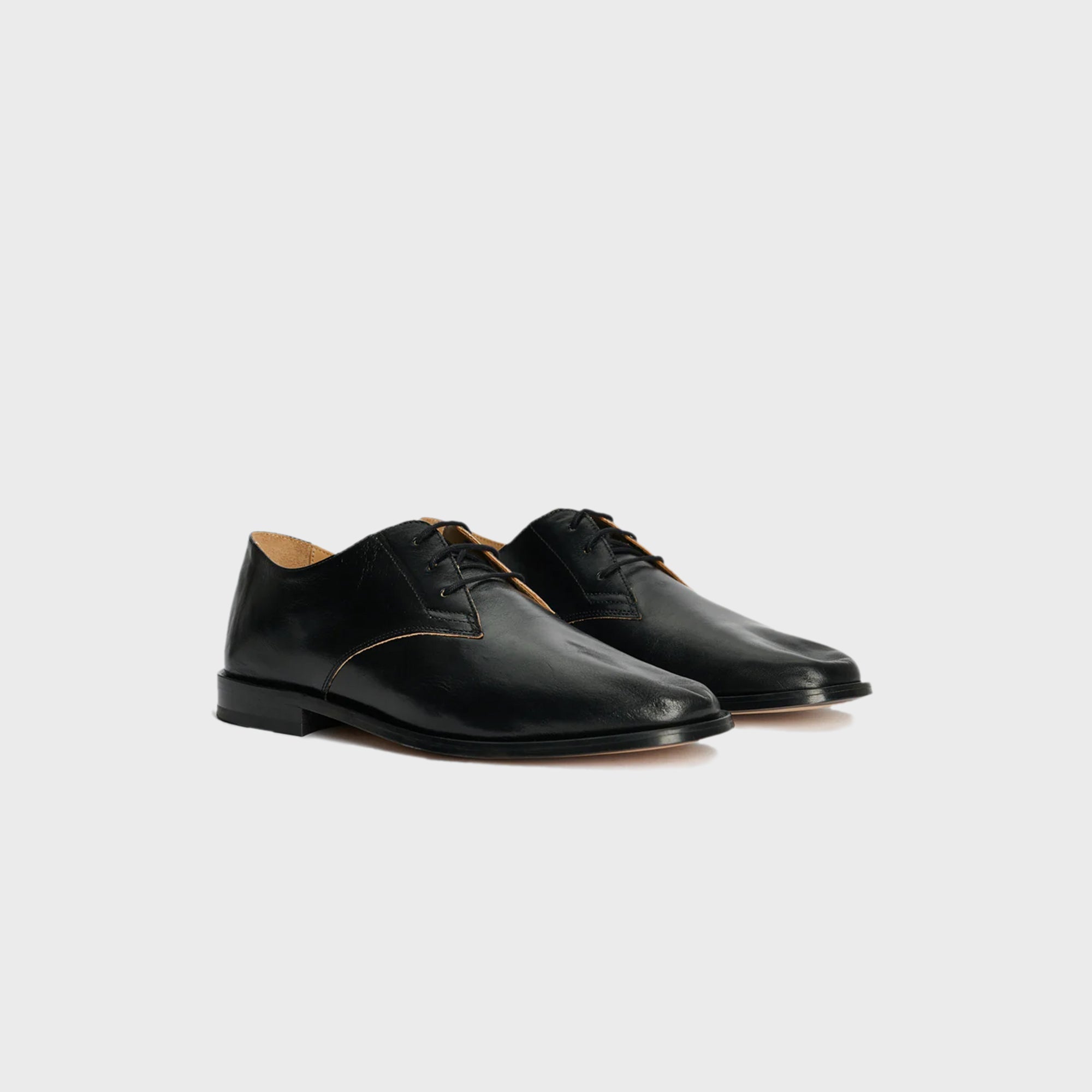 Our Legacy Collapsing Consultant Derby - True Dye Black Leather – Kith