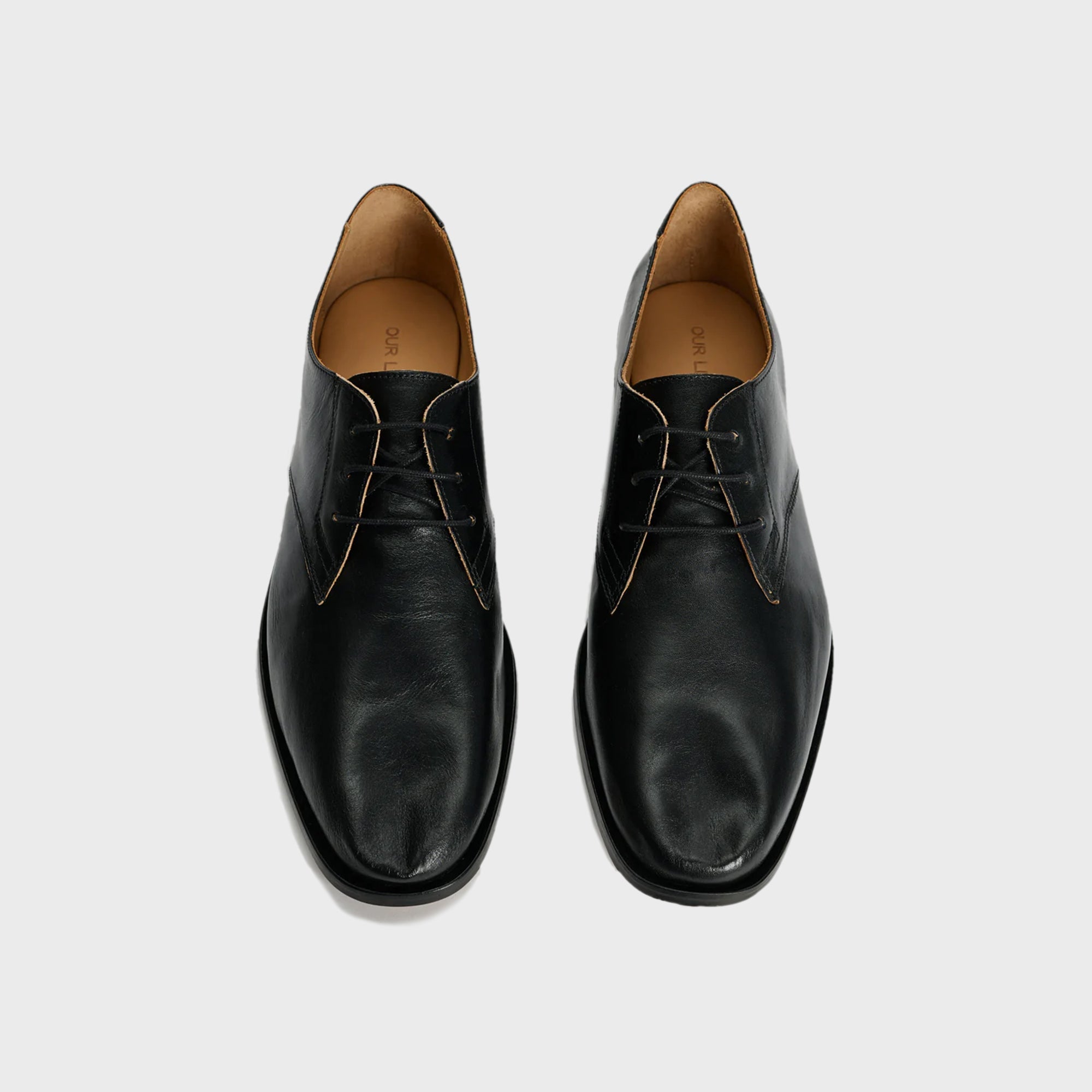 Our Legacy Collapsing Consultant Derby - True Dye Black Leather – Kith