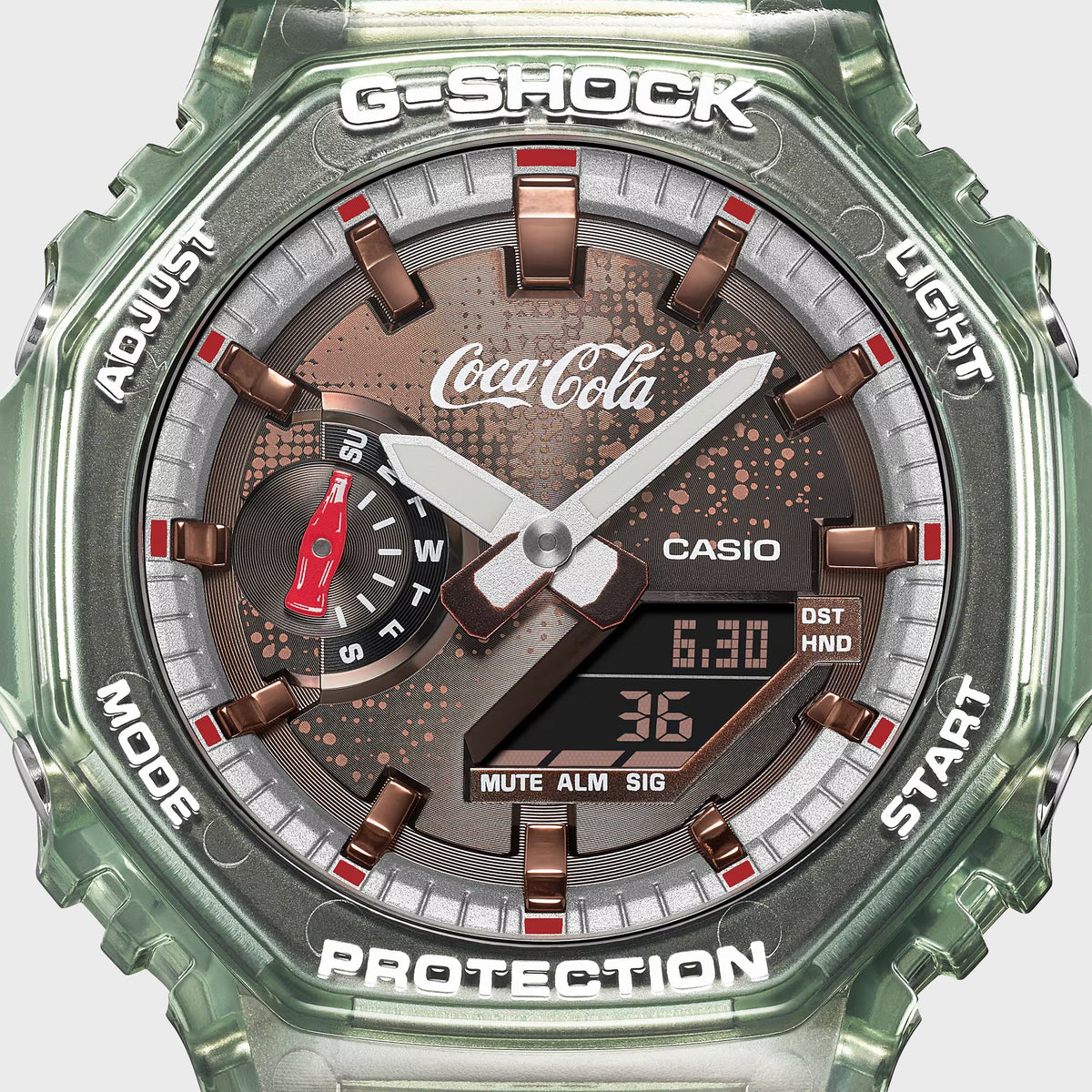 G-SHOCK x Coca-Cola Analog Digital GA-2100CC-3A - Green