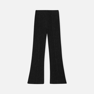 Ganni Viscose Stretch Crepe Flared Pants - Black