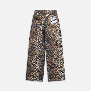 Ganni Angi Cargo Jeans - Leopard