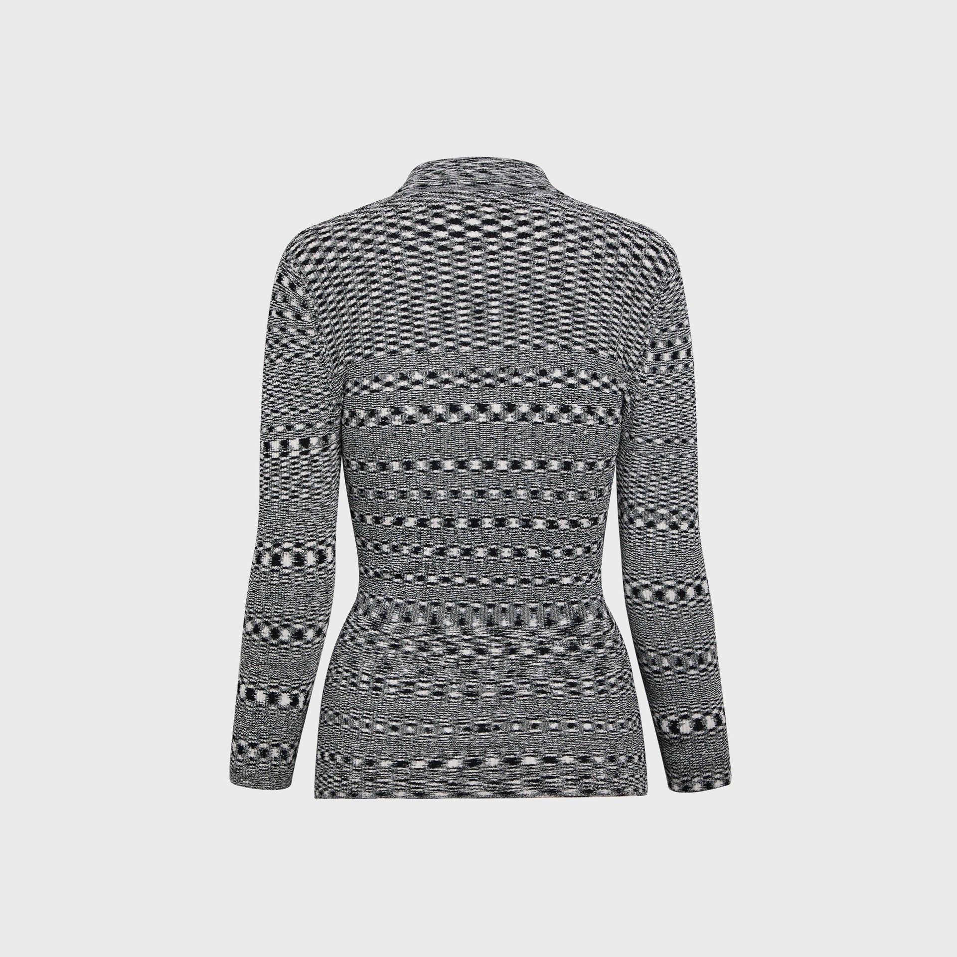 Ganni Spacedyed Polo in Black