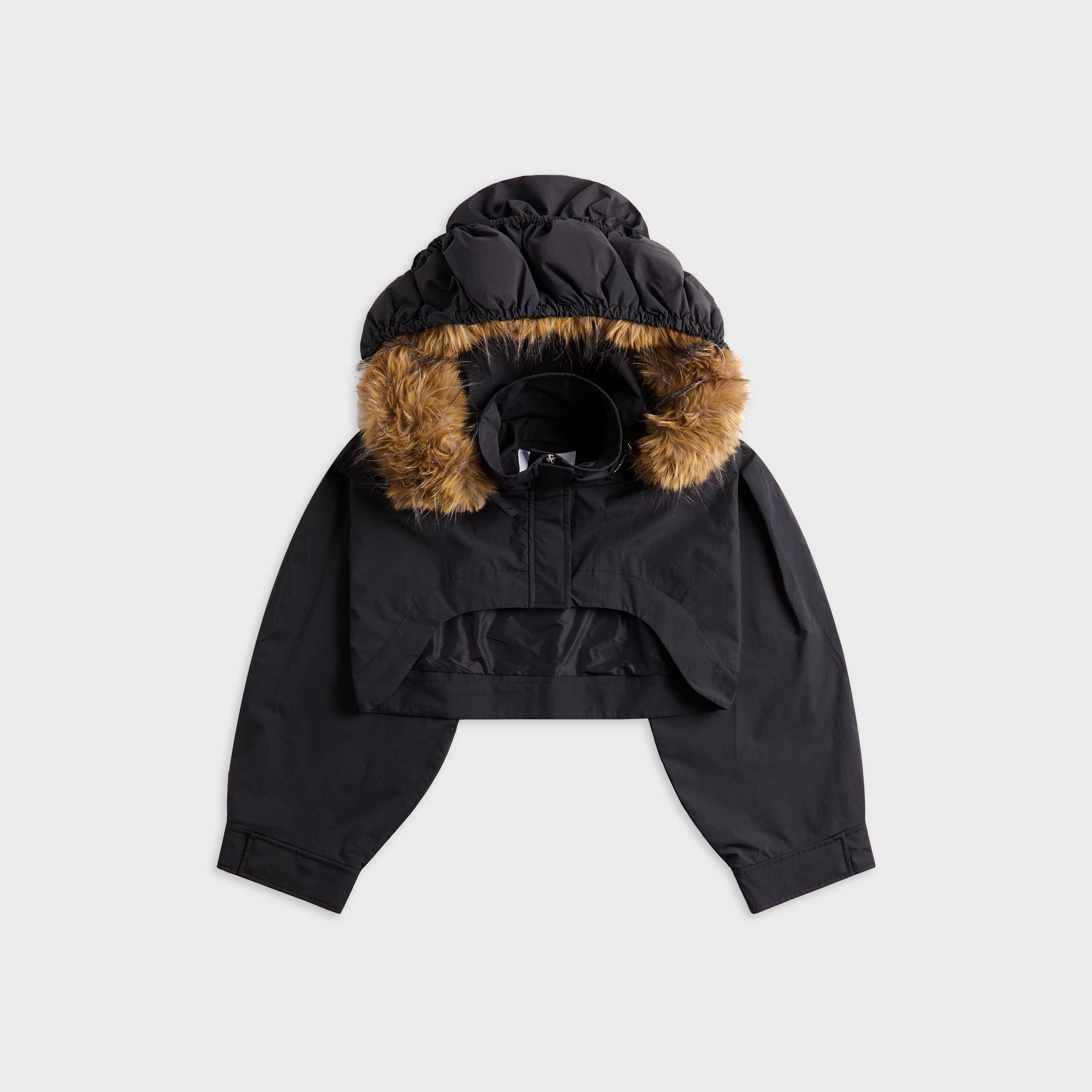 Ganni Ripstop Tri-Layer Cropped Jacket - Phantom