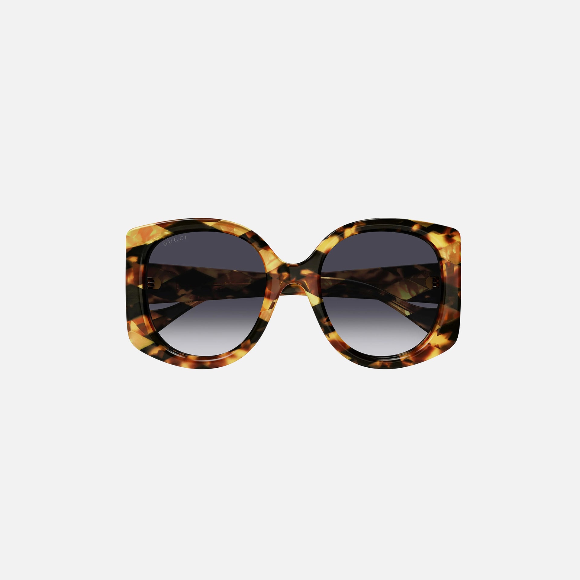 Gucci Acetate Round Frame - Shiny Pique Havana