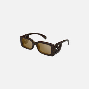 Be4366 Top Check Red Havana Sunglasses - Brown