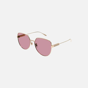 Gucci Metal Round Frames - Pink / Gold – Kith