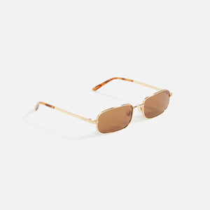 Gucci XL Metal Sunglass - Brown / Gold