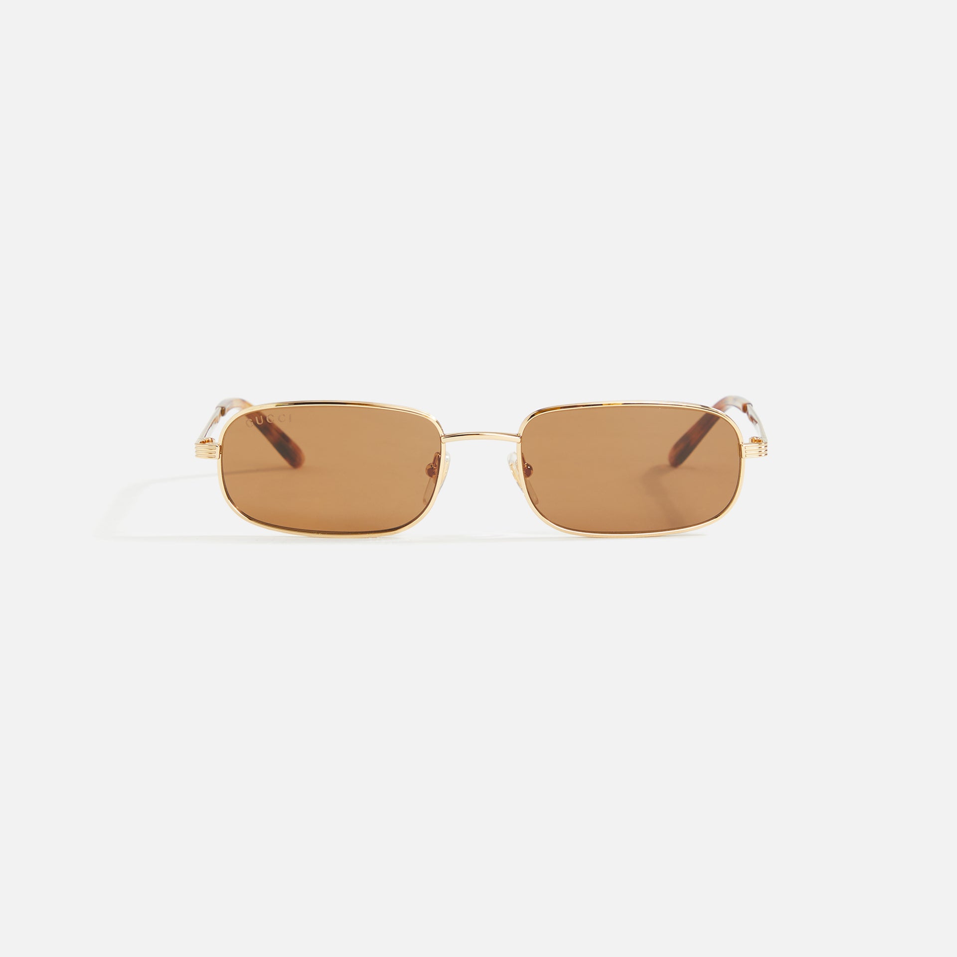 Gucci XL Metal Sunglass - Brown / Gold