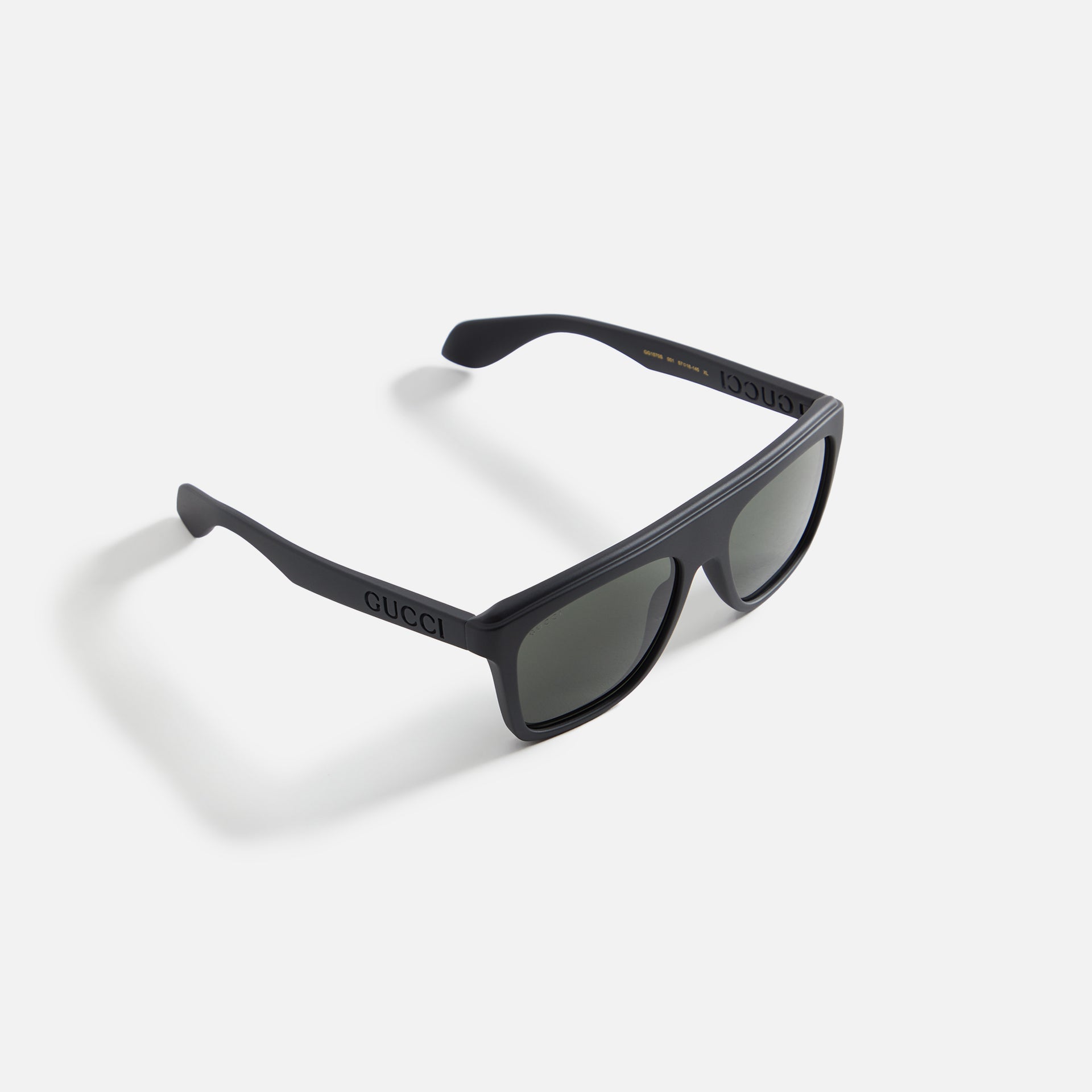 Gucci 57 Sunglass Man Injection - Black