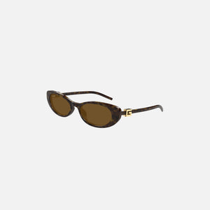 Gucci Oval Injection Frame - Brown