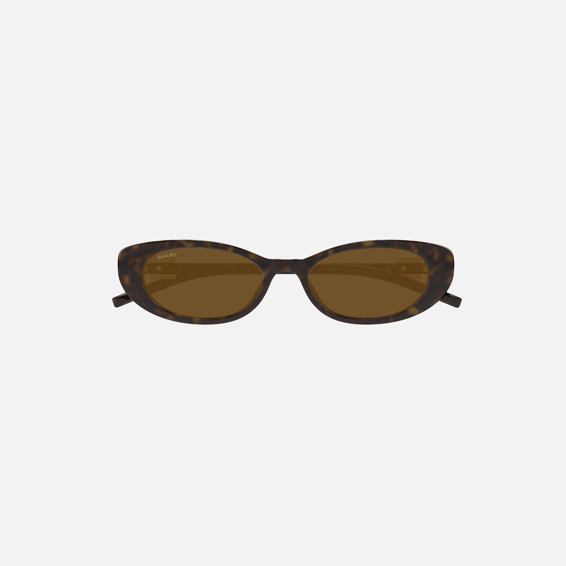 Gucci Oval Injection Frame - Brown