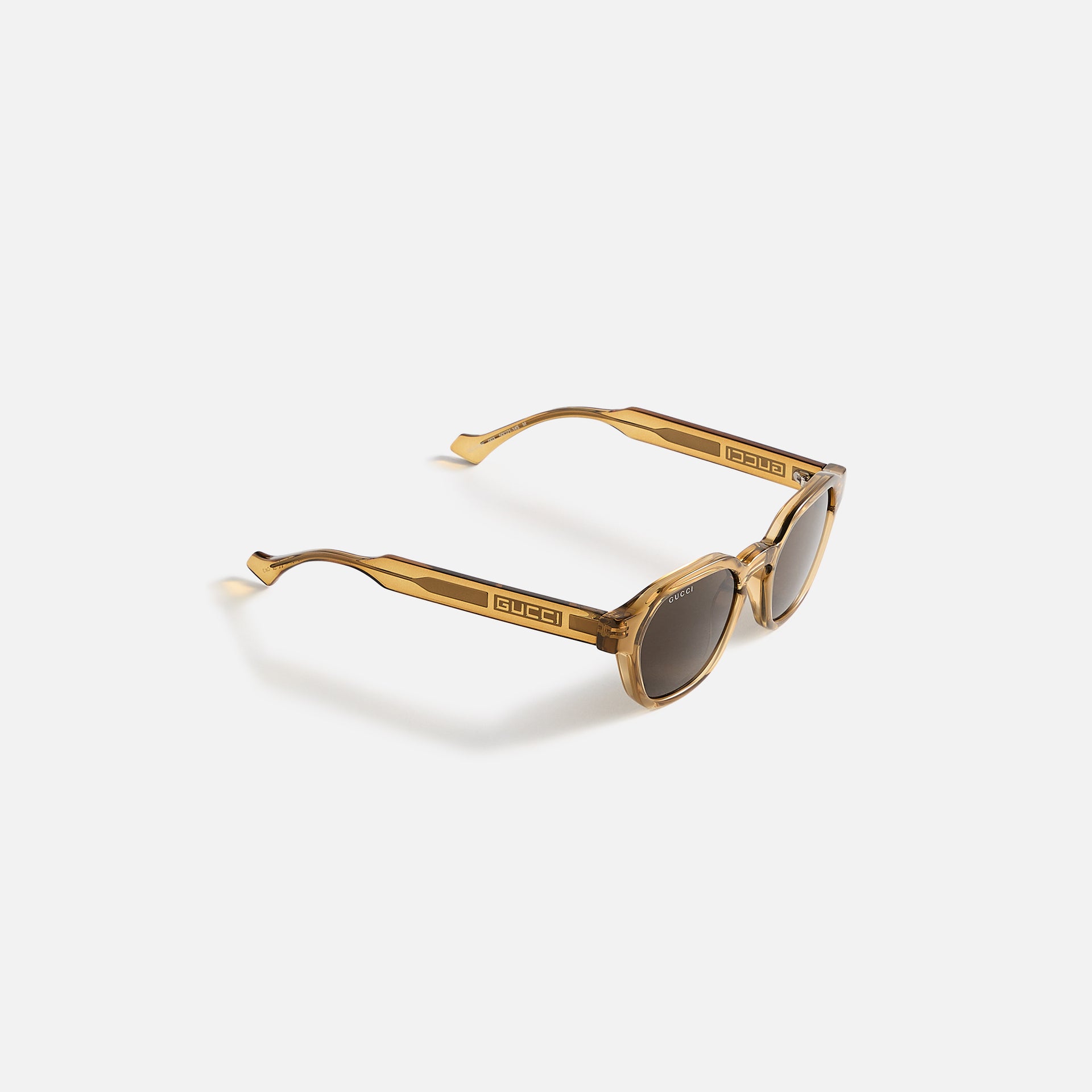 Gucci Square Frames - Dark Crystal Yellow / Brown