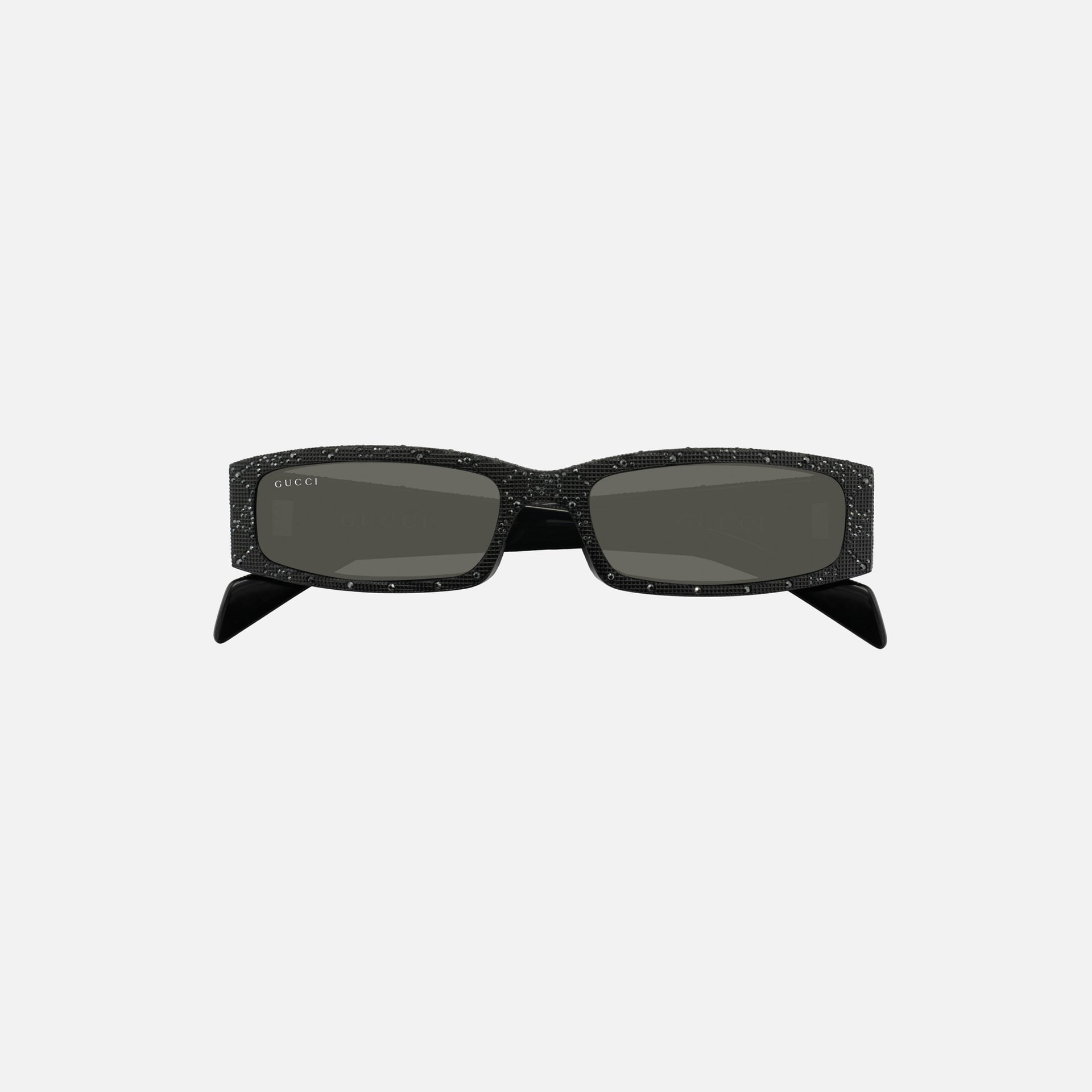 Gucci Rectangular GG Frames - Black Crystal