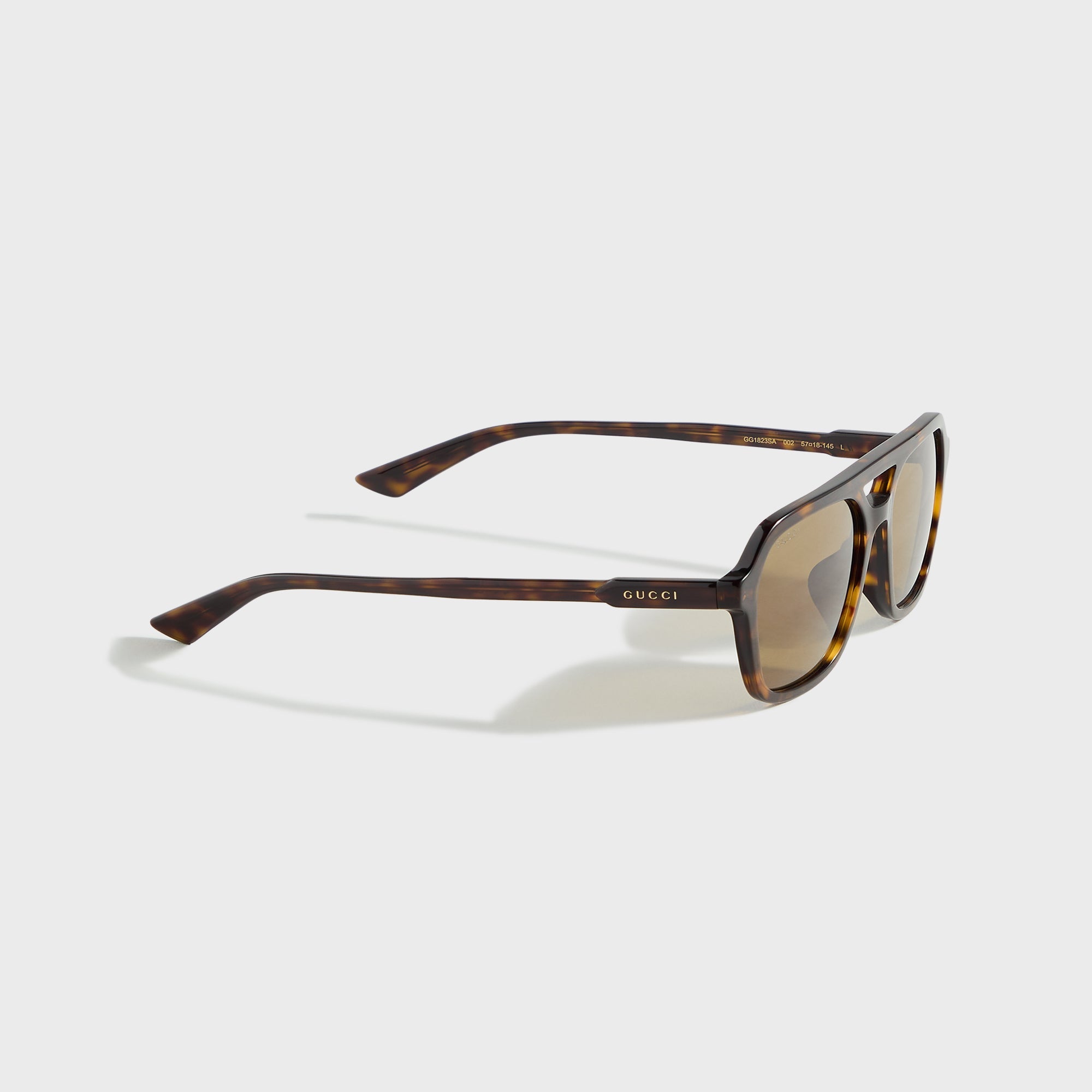 【2月】Guri① Gucci Rectangle Sunglasses - Havana / Marrone – Kith