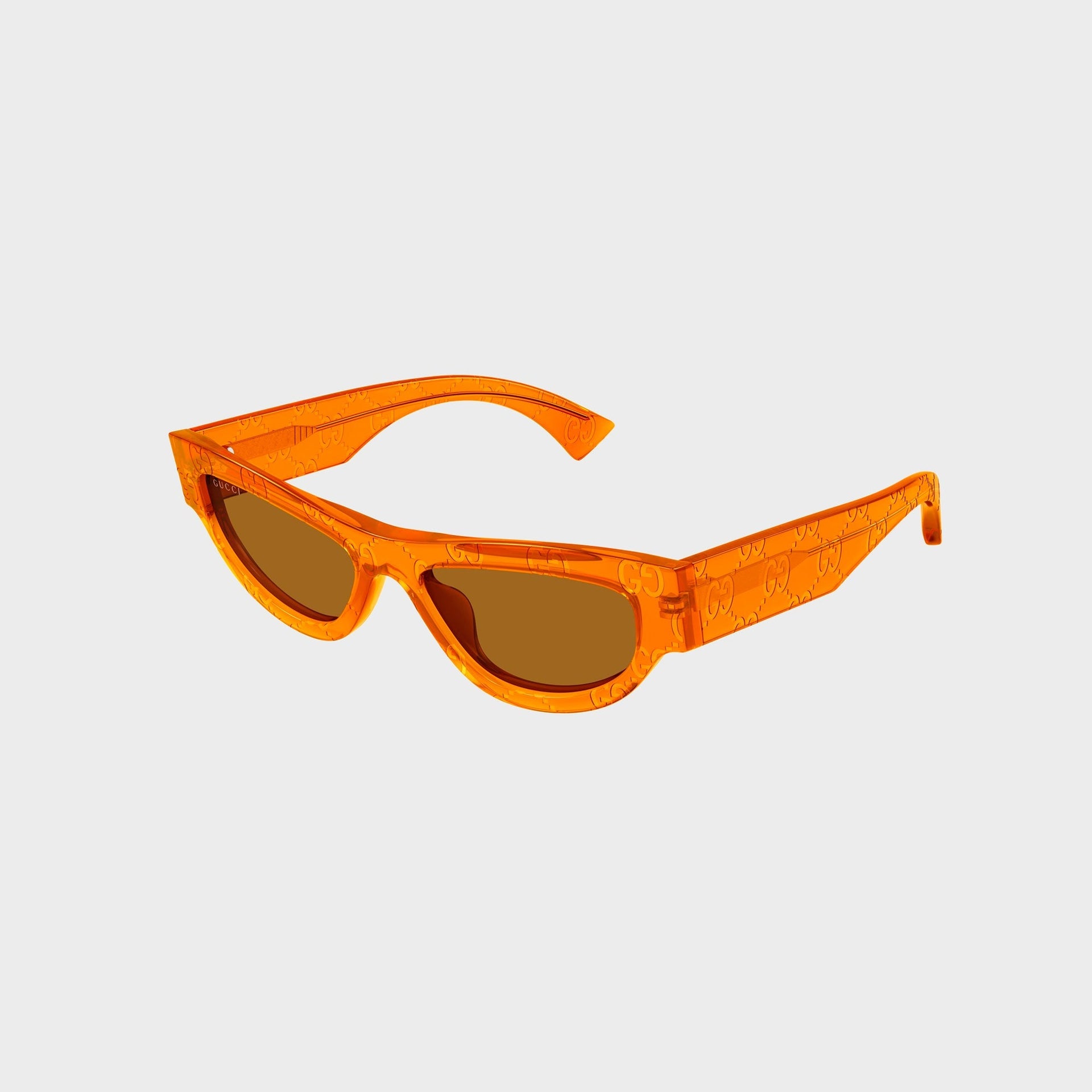 Gucci GG Cat-Eye Sunglasses - Orange / Brown
