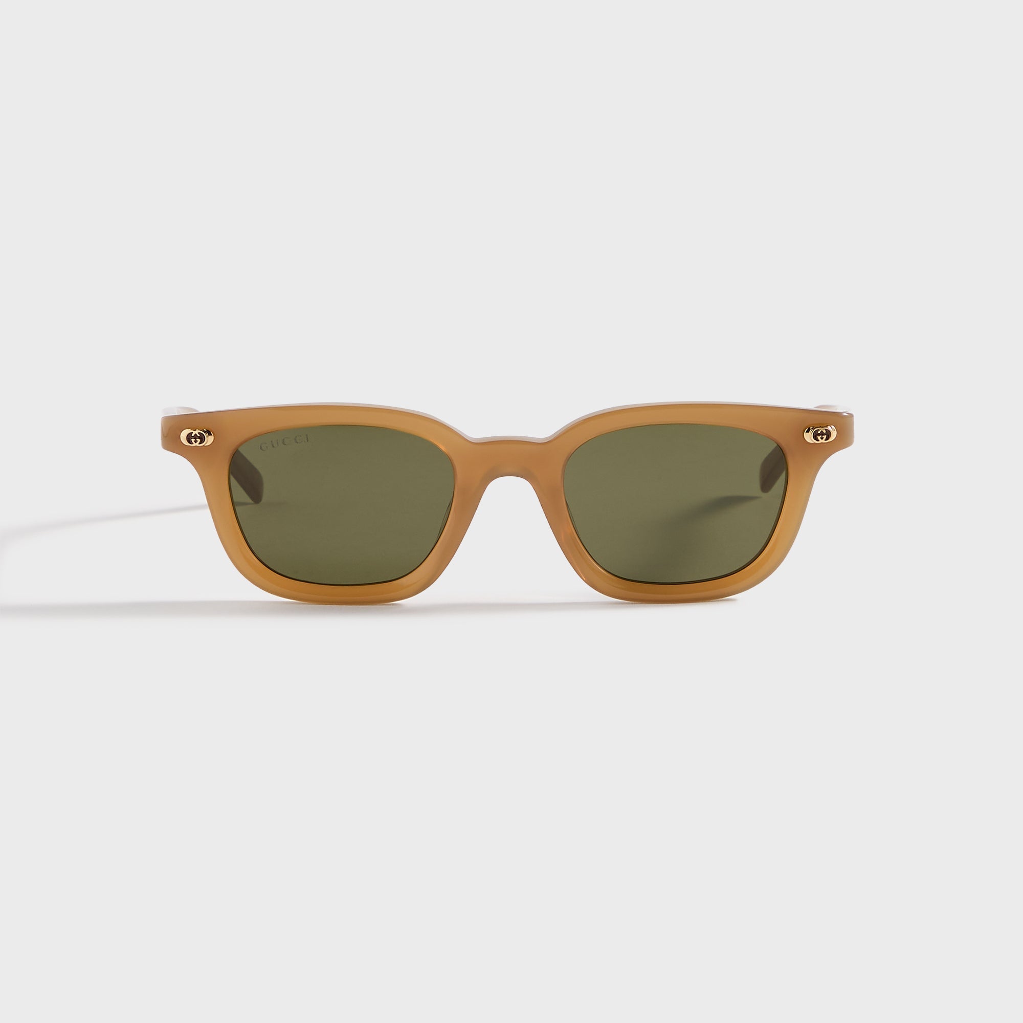 Gucci Oval Frame Sunglasses - Brown / Green – Kith