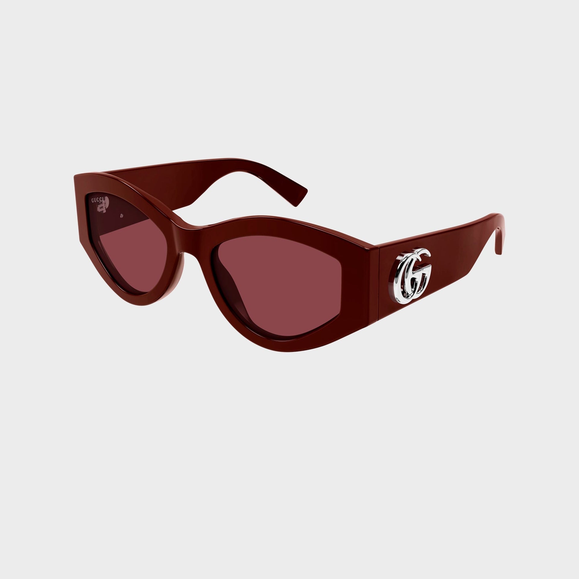 Gucci Cat Eye Sunglasses - Burgundy / Red