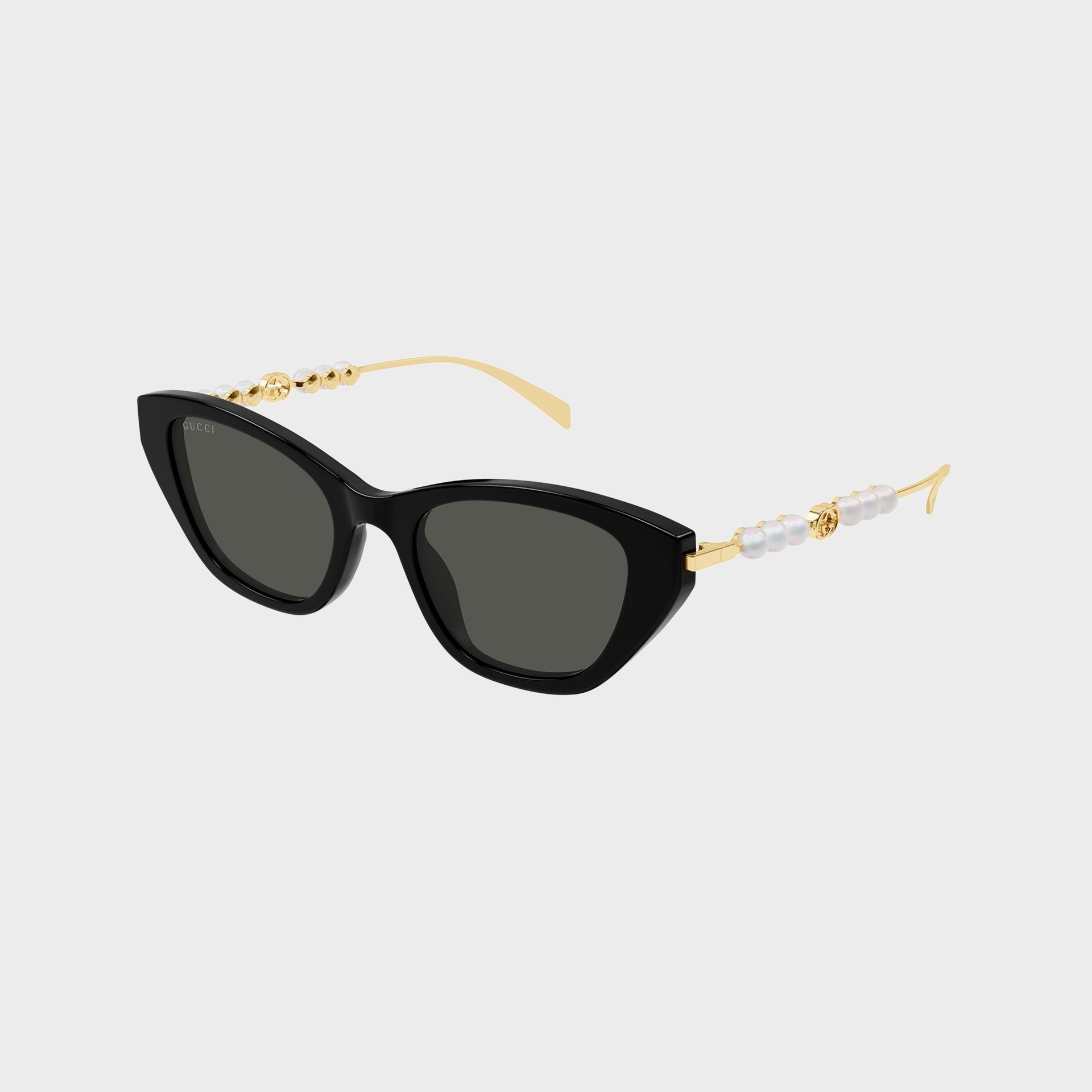 Gucci GG Cat Eye Sunglasses - Gold / Grey