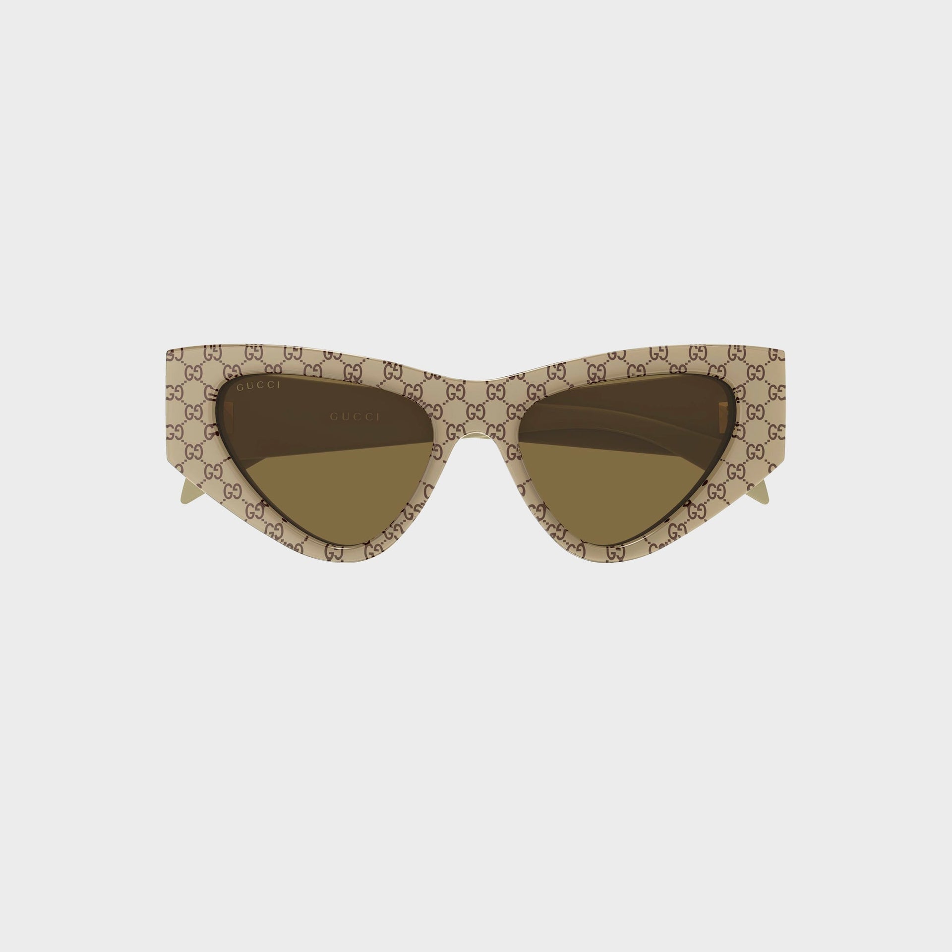 Gucci Cat Eye Sunglasses - Beige / Brown