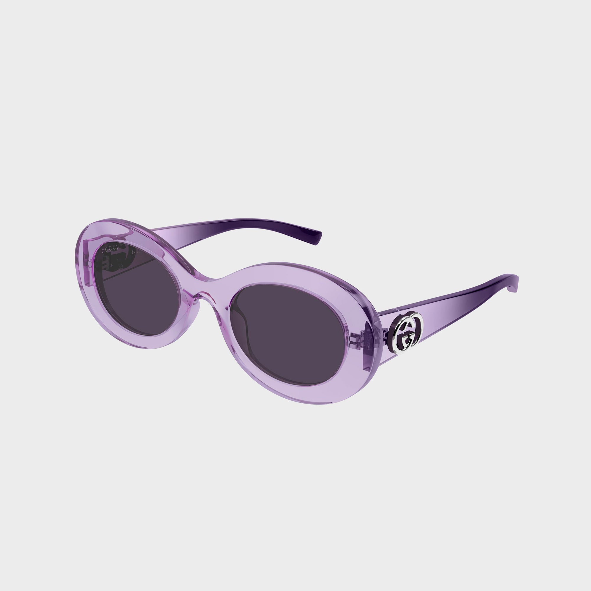 Gucci Oval Frame Sunglasses - Violet – Kith