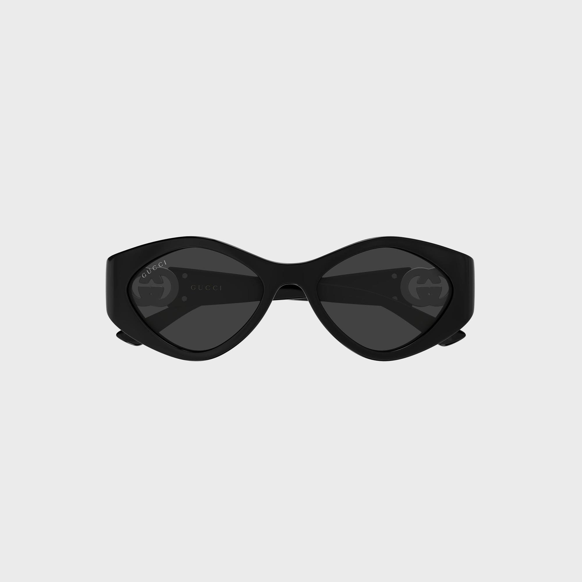 Gucci Interlocking G Sunglasses - Black / Grey – Kith