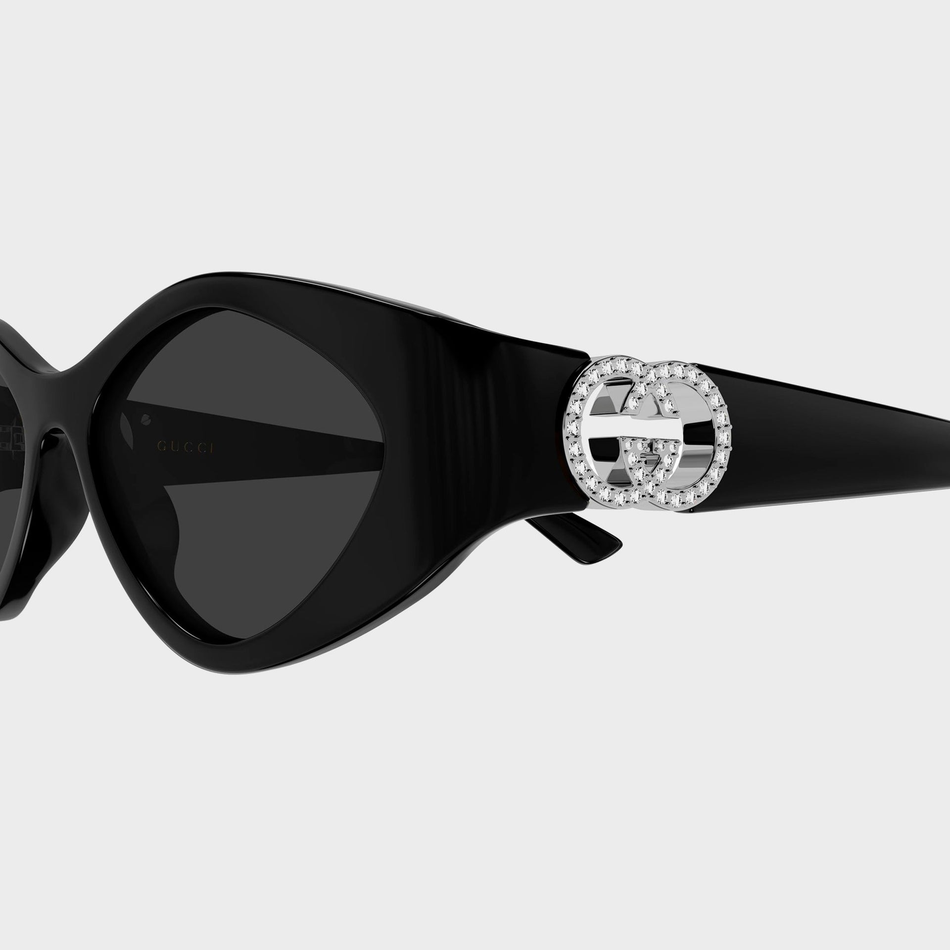 Gucci Interlocking G Sunglasses - Black / Grey