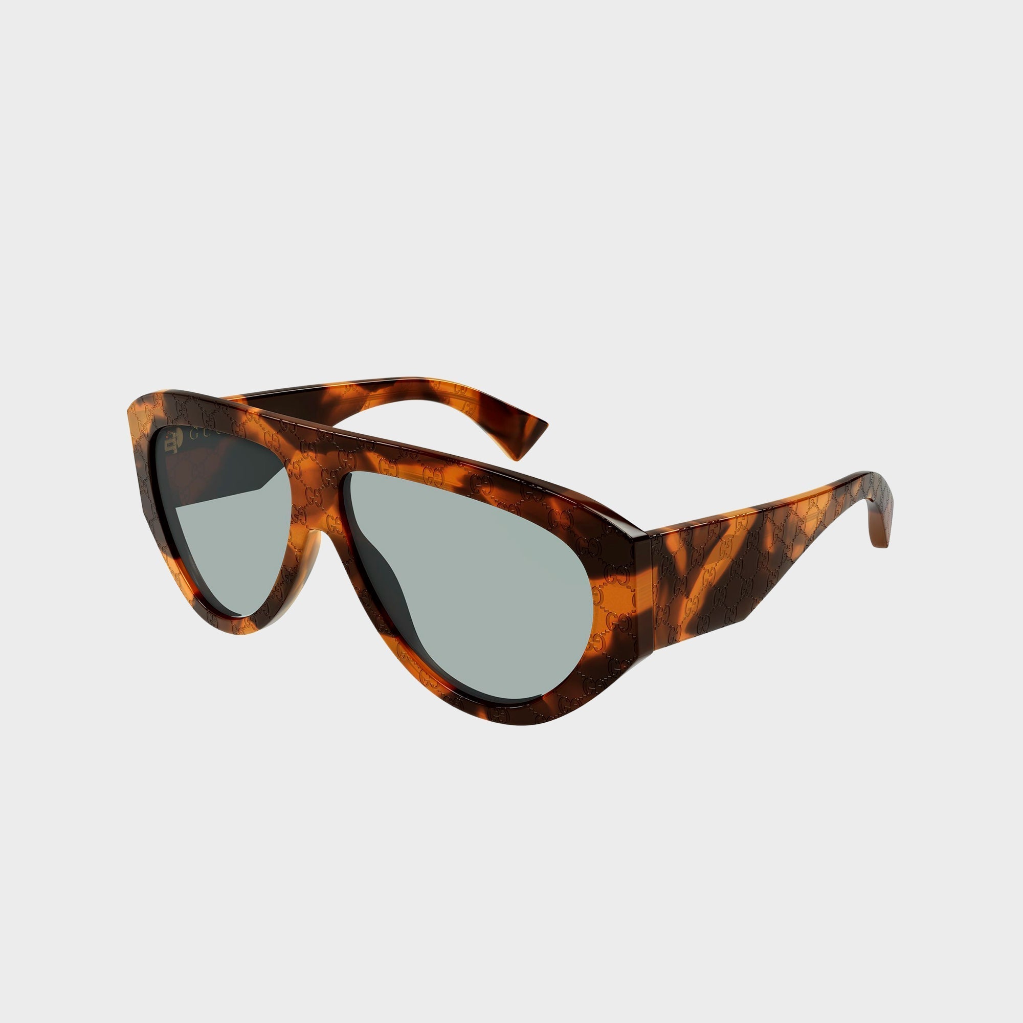 Gucci Leonie Interlocking G Mask Sunglasses - Light Blue / Light
