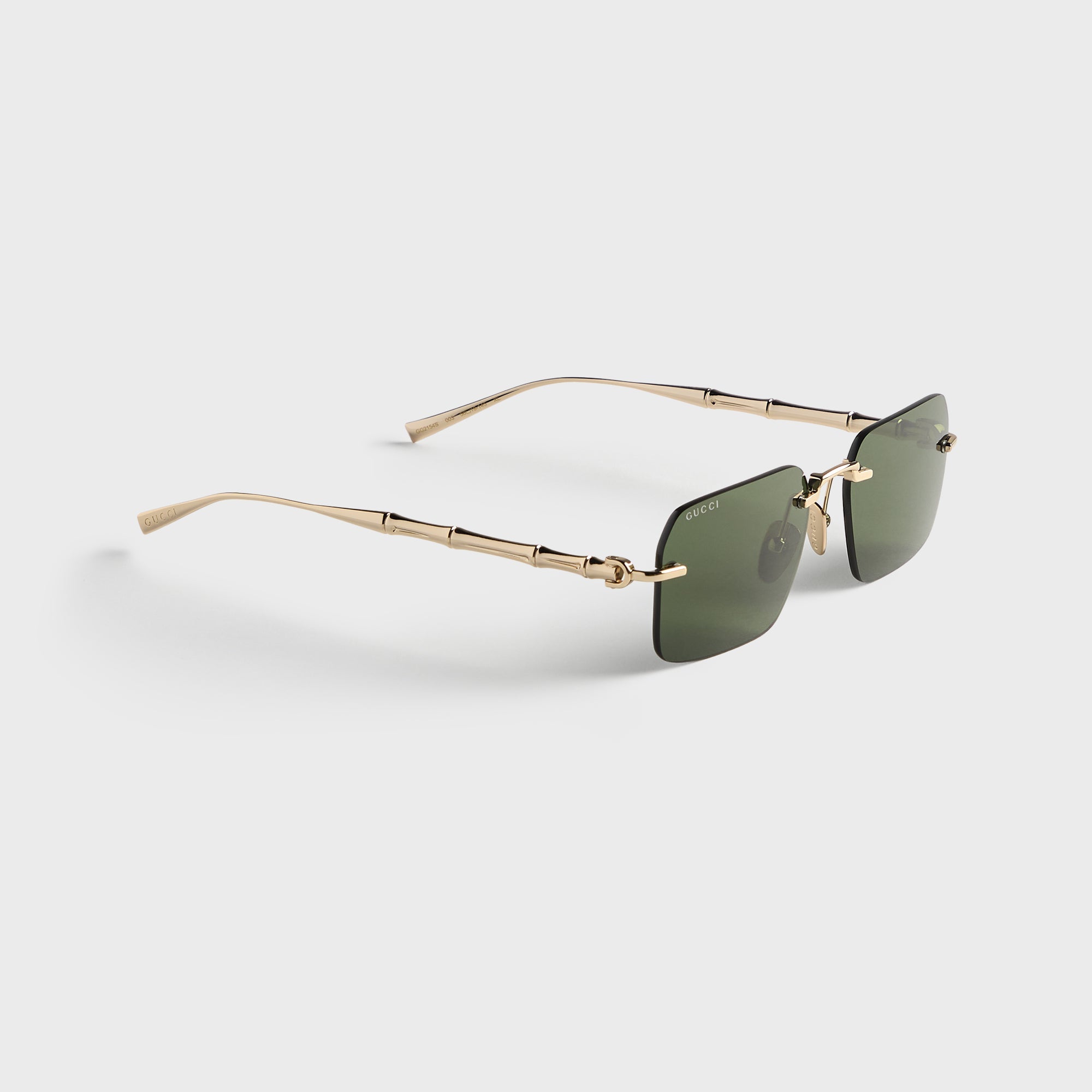 Gucci GG2074S Square Frame Sunglasses - Silver / Grey – Kith