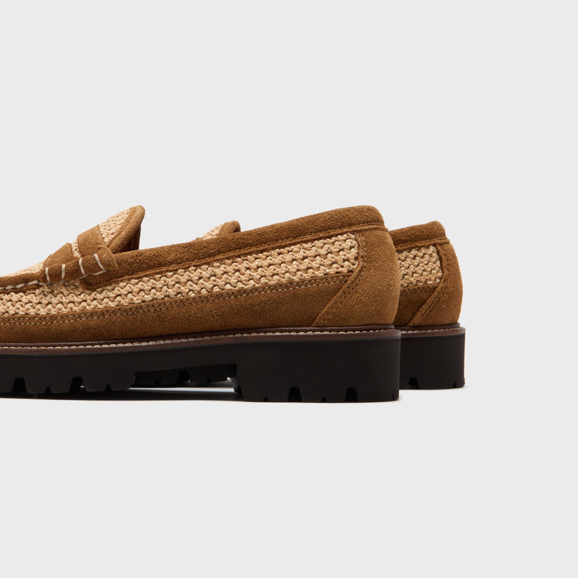 G.H. Bass x Corridor Larson Raffia Loafer - Tan Combo