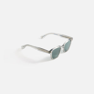 Garrett Leight Broadway Sunglass - Light Grey / Semi Flat Blue Smoke