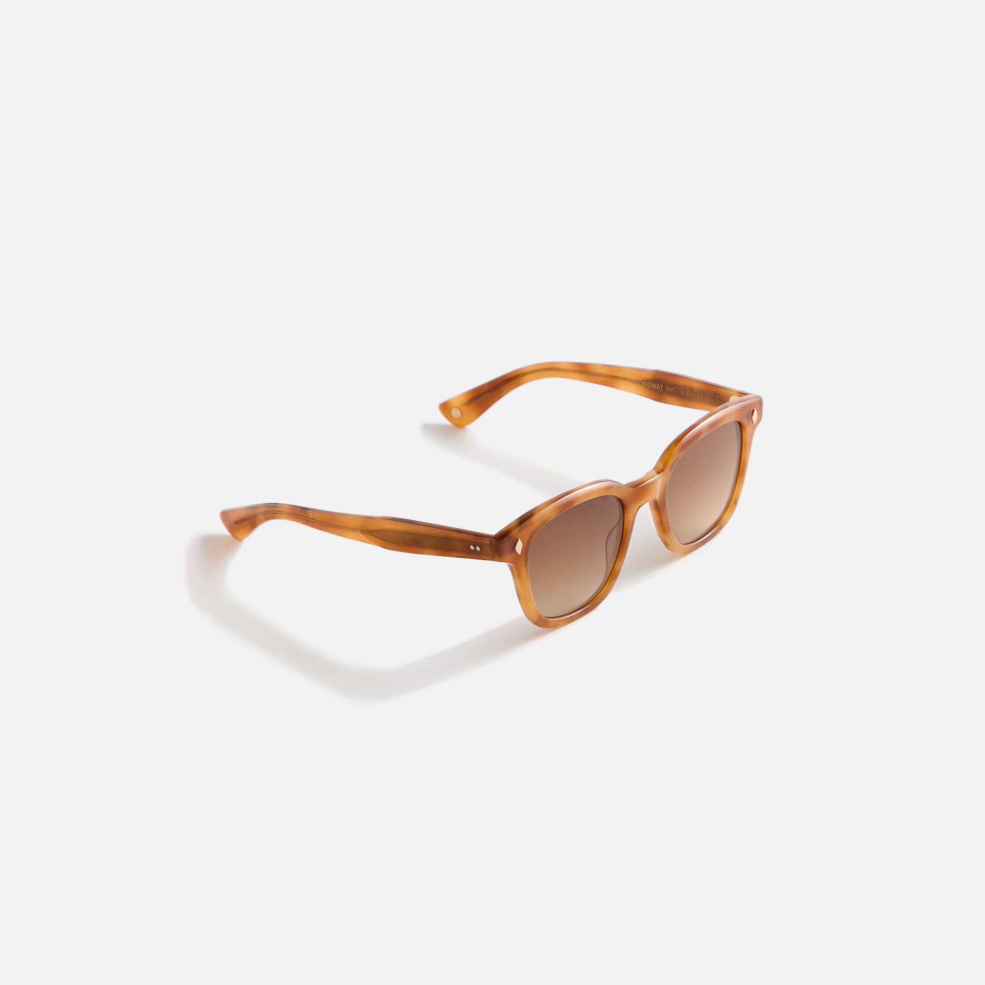 Garrett Leight Broadway Sunglass - Ember Tortoise / Semi Flat Auburn Gradient