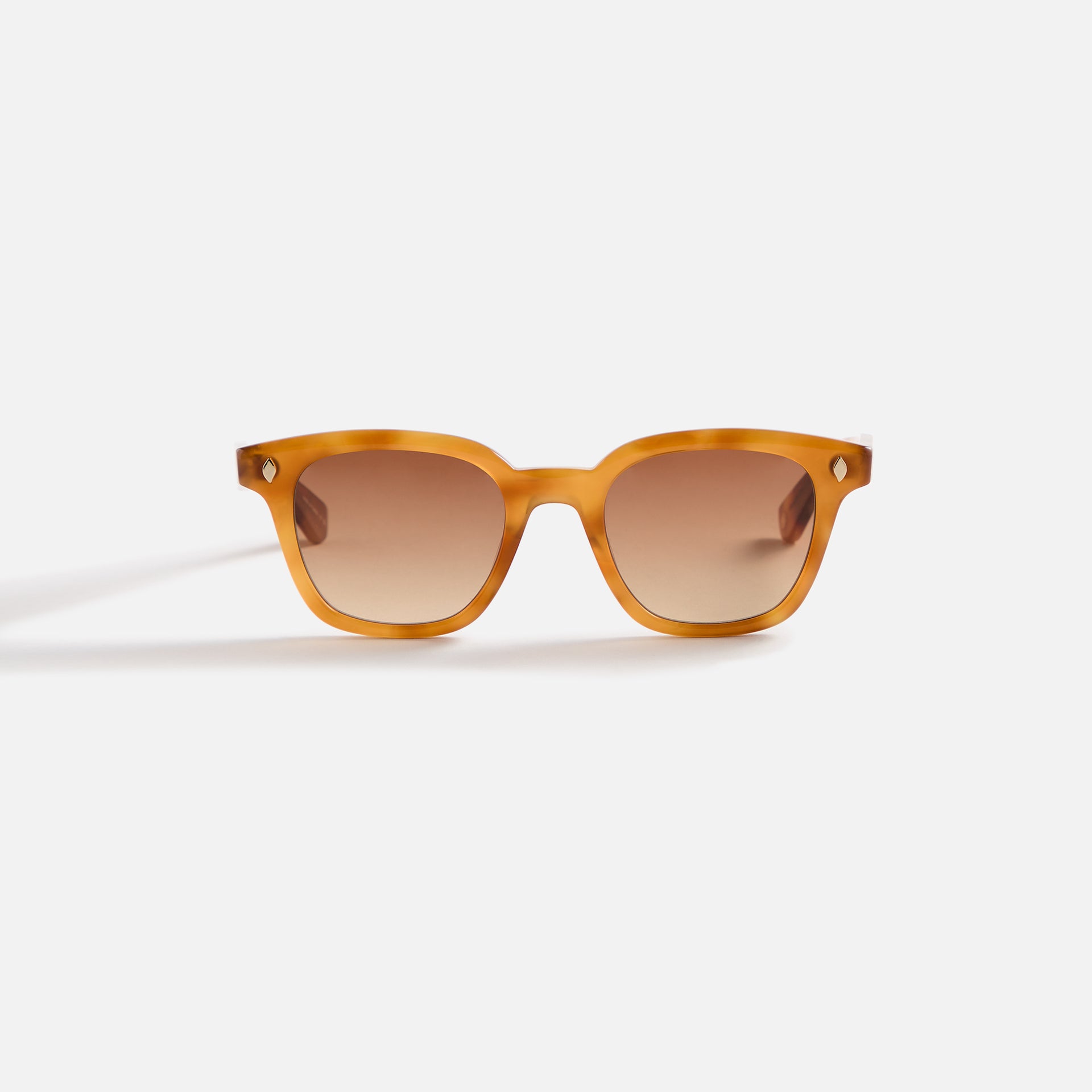 Garrett Leight Broadway Sunglass - Ember Tortoise / Semi Flat Auburn Gradient