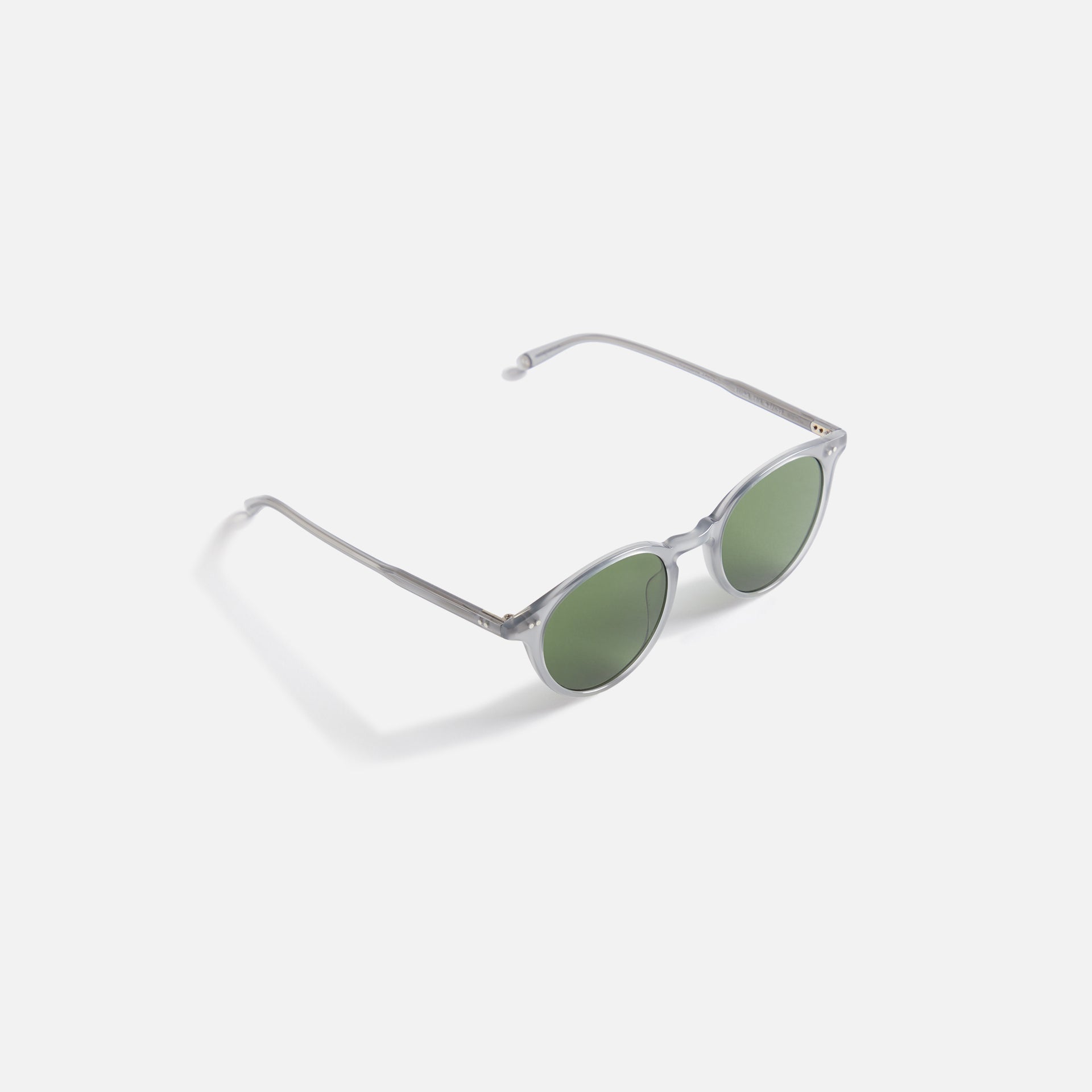 Garrett Leight Clune 2047 Sunglass - Celestite / Semi Flat Pure Green