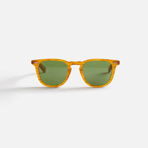 Garrett Leight Brooks X Sun Sunglasses - Butterscotch / Pure Green