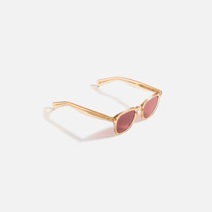 Garrett Leight Kinney II Sunglass - Champagne / Semi Flat Pure Rosewood