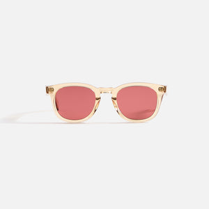 Garrett Leight Kinney II Sunglass - Champagne / Semi Flat Pure Rosewood