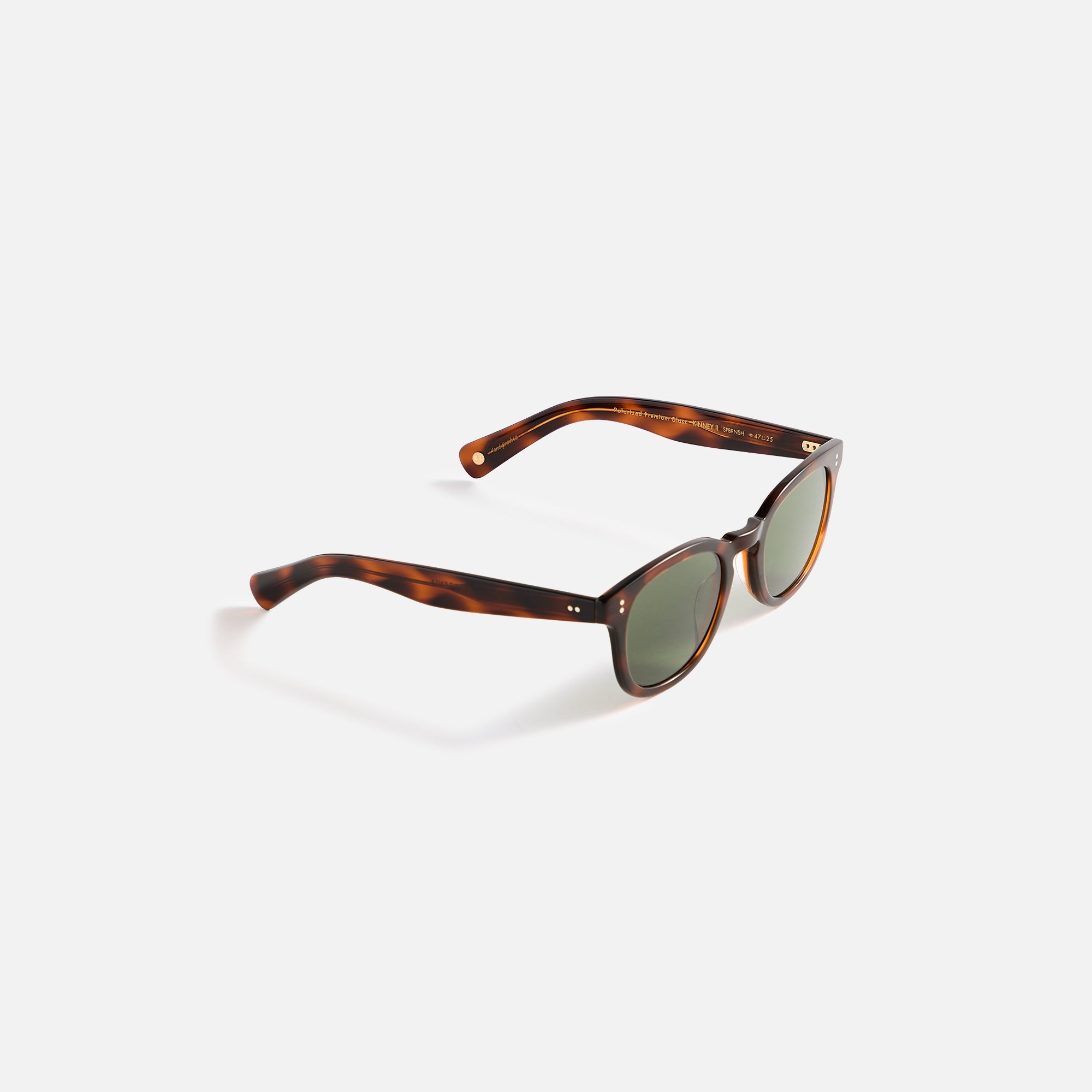 Garrett Leight Kinney II Sunglass - Spotted Brown Shell / Semi