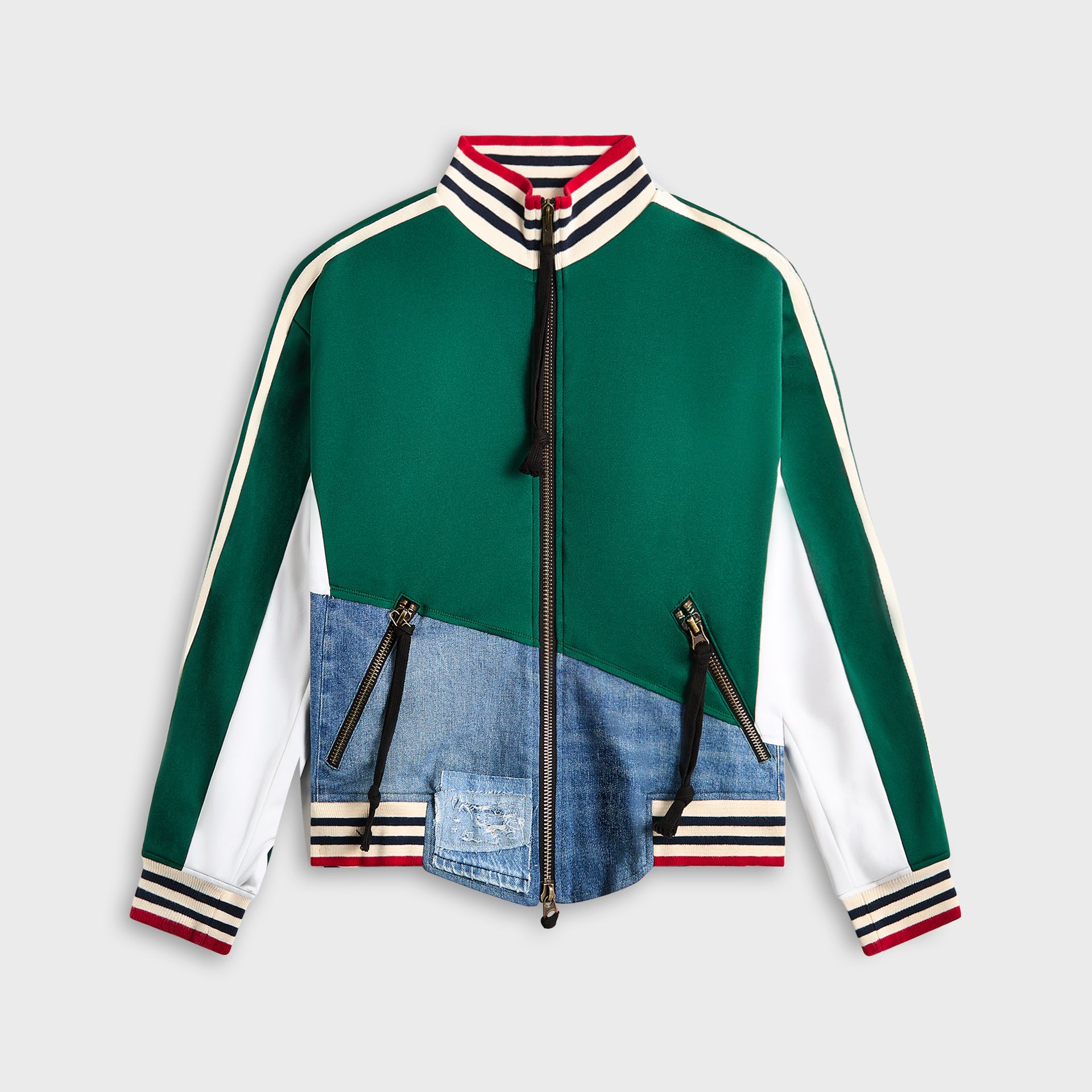 Greg Lauren Green / Denim Track Jacket - Green