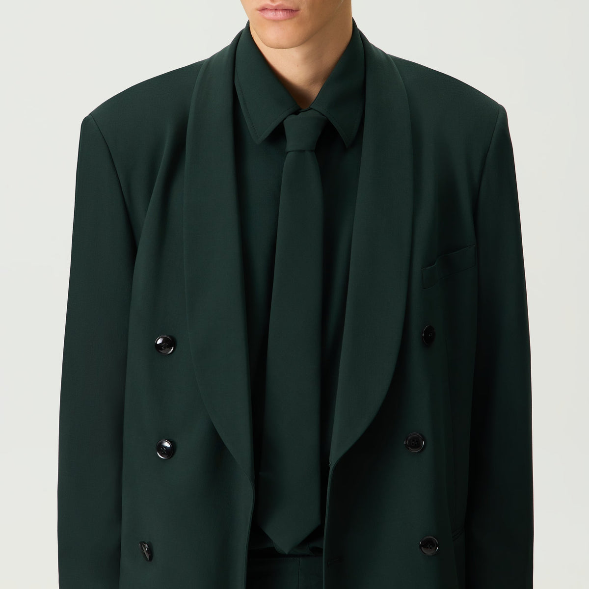 Giorgio Armani & Kith Ivy Wool Crepe Tie - Stadium - PH