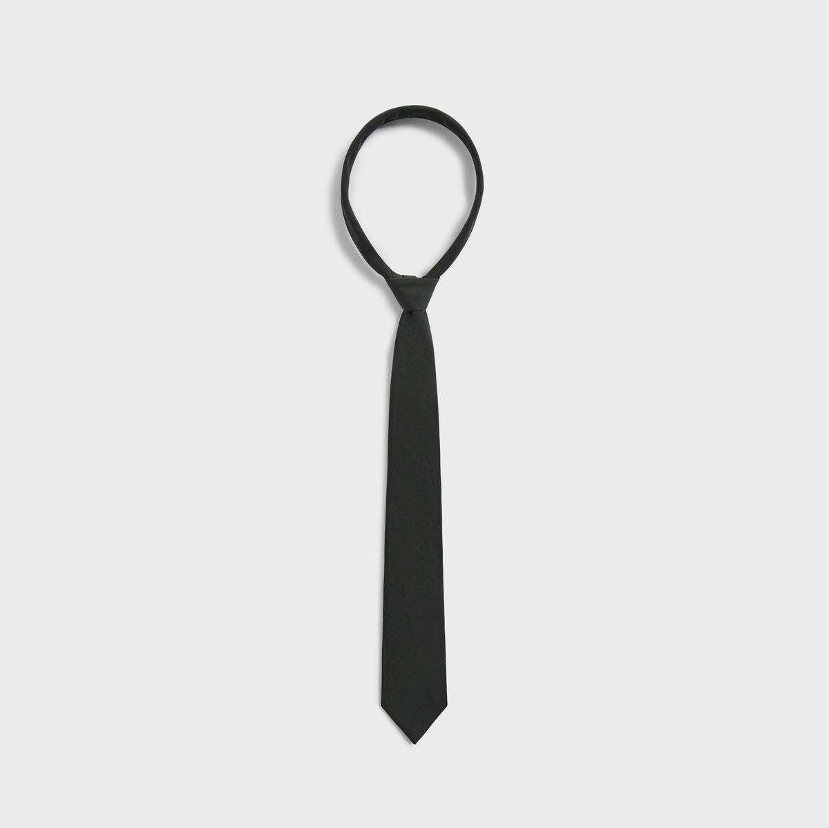 Giorgio Armani & Kith Ivy Wool Crepe Tie - Charcoal Grey