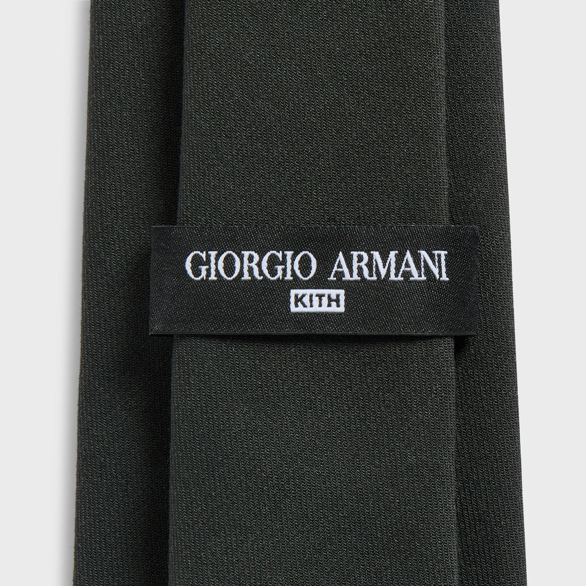 Giorgio Armani & Kith Ivy Wool Crepe Tie - Charcoal Grey - PH