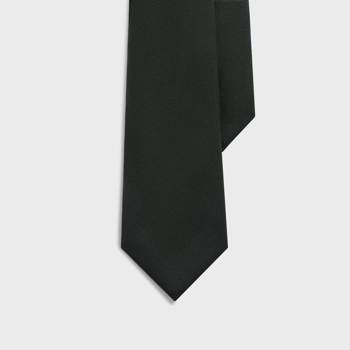 Giorgio Armani & Kith Ivy Wool Crepe Tie - Charcoal Grey