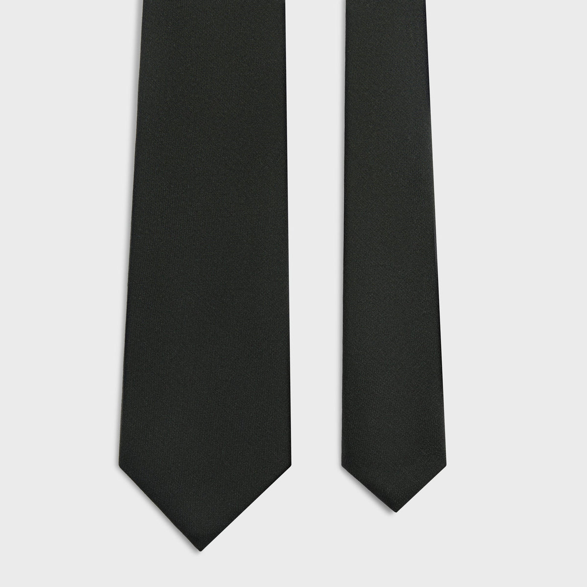 Giorgio Armani & Kith Ivy Wool Crepe Tie - Charcoal Grey - PH