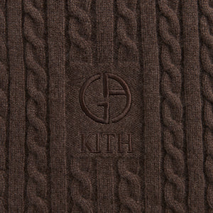 Kith & Giorgio Armani Cable Scarf - Hickory