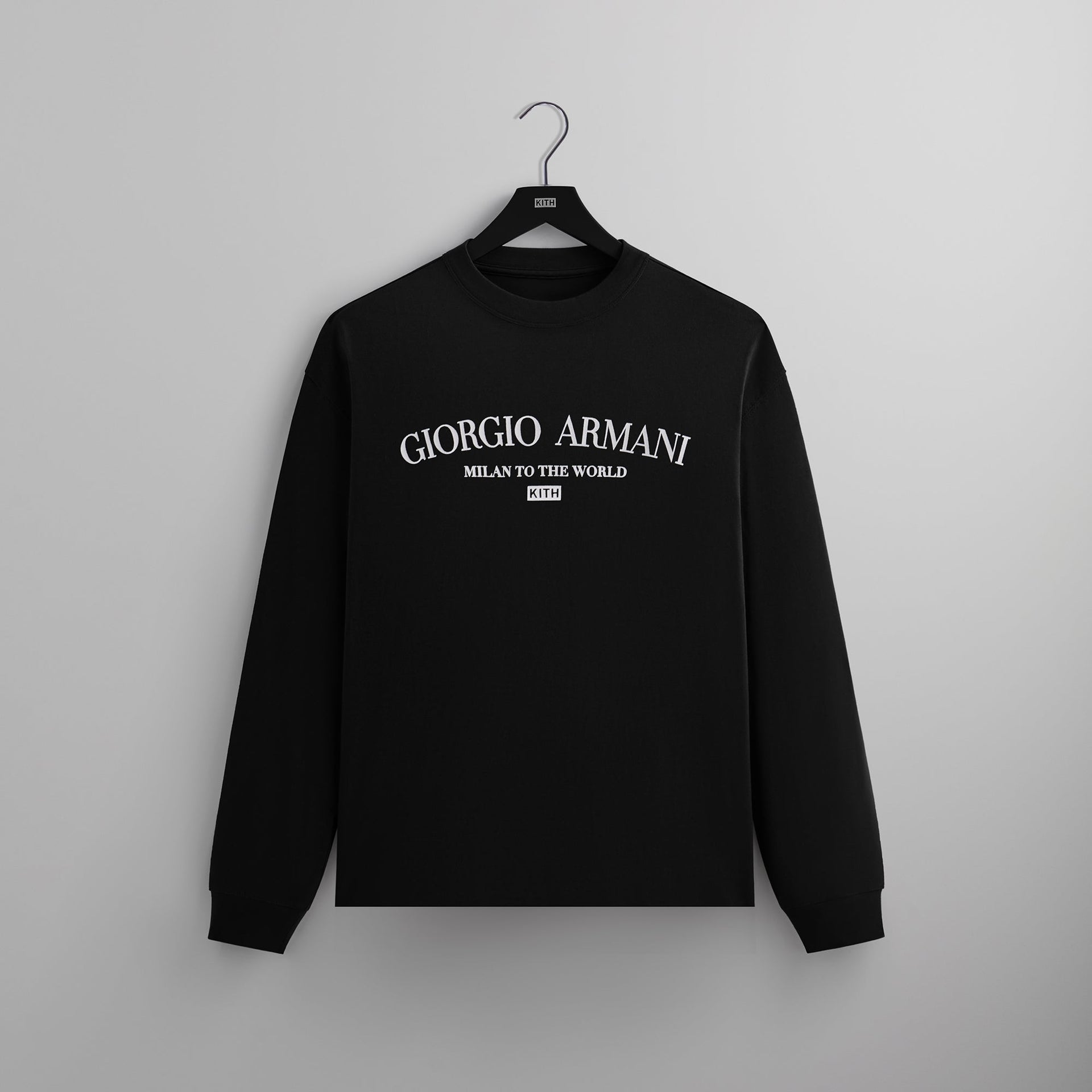 Kith & Giorgio Armani Long Sleeve Tee - Black PH