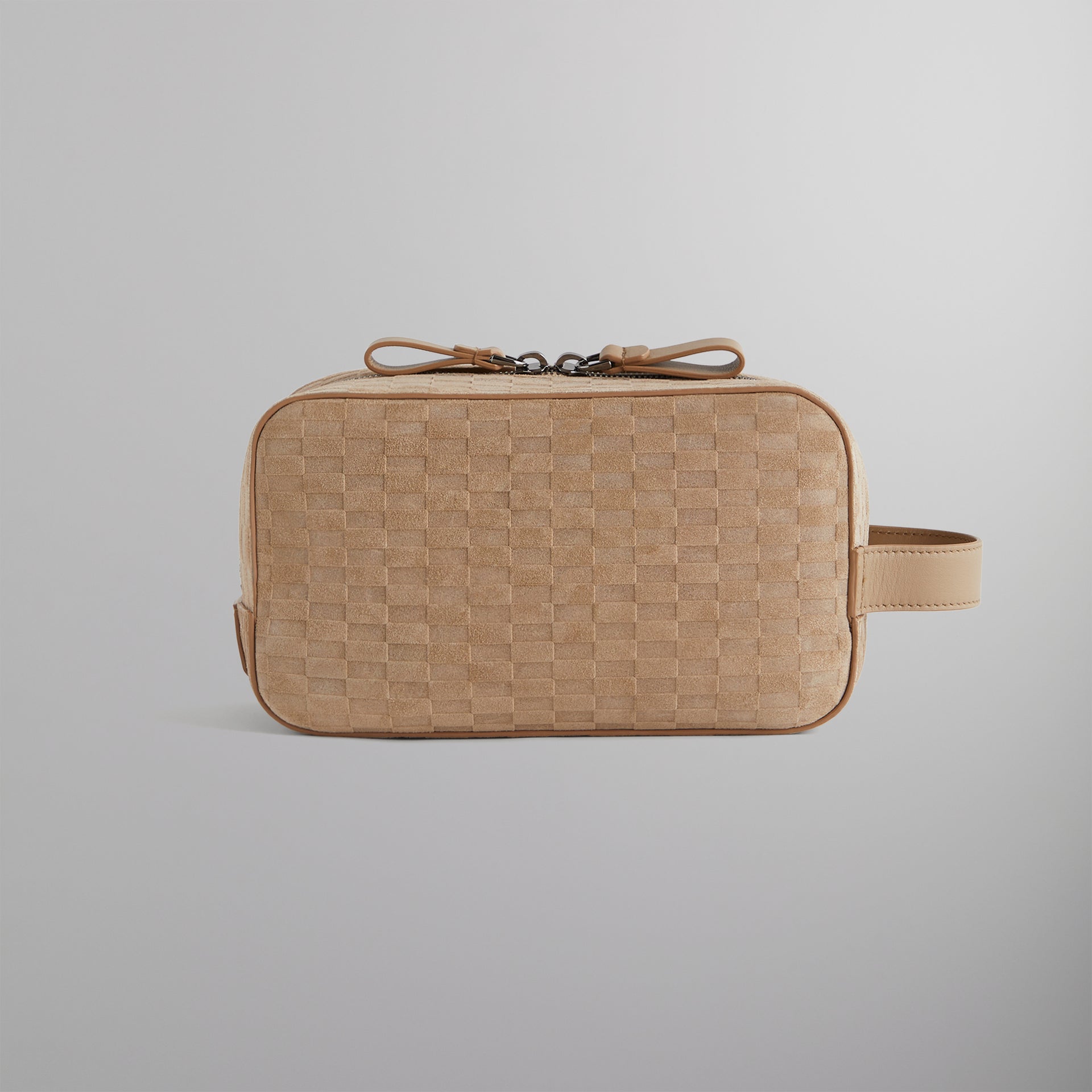 Kith & Giorgio Armani Monogram Suede Dopp Kit - Creme