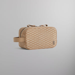 Kith & Giorgio Armani Monogram Suede Dopp Kit - Creme PH